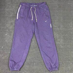 Nike Standard Issue Sweatpants Men's Large Purple Basketball Joggers Gym Pants